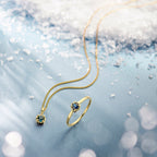 Anhänger Saphir 14K Gelbgold