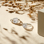 Ring Herz Zirkonia Silber rhodiniert
