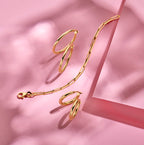armband paperclip vierkante buis 3,0 mm 18 cm 14K geelgoud