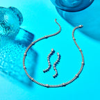 oorhangers zirkonia zilver gerhodineerd
