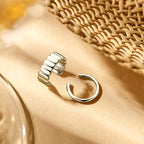 earcuff 11,5 mm zilver gerhodineerd