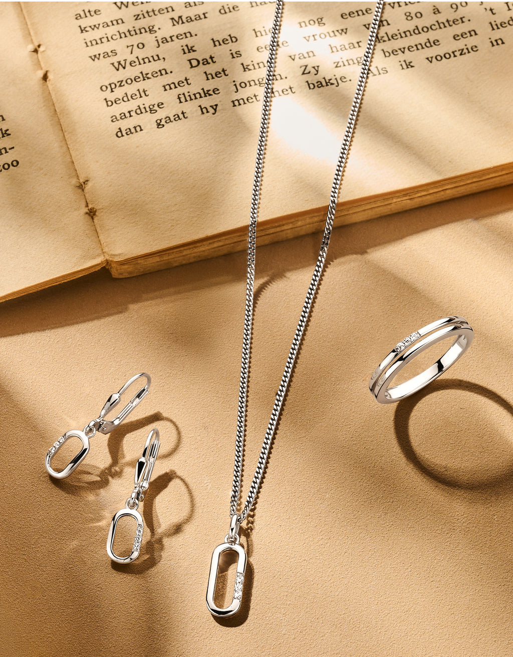 hanger zirkonia 20 mm zilver gerhodineerd