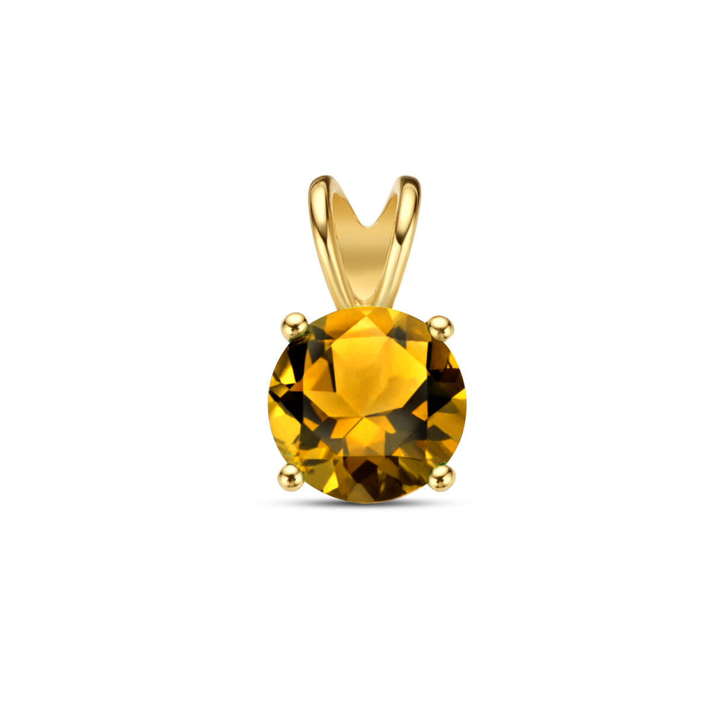Anhänger Citrin 14K Gelbgold