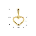 Anhänger Herz 6 mm 14K Gelbgold