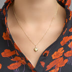 9k hanger hartje 9k geelgoud kleurig