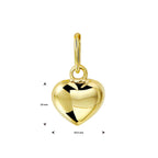 9k hanger hartje 9k geelgoud kleurig