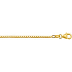 9k collier venetiaans 1,3 mm 9k geelgoud kleurig