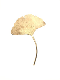 Ginkgo broche koper groot