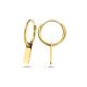 Ohrringe Platte 14K Gelbgold