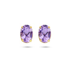 Ohrstecker Amethyst 14K Gelbgold