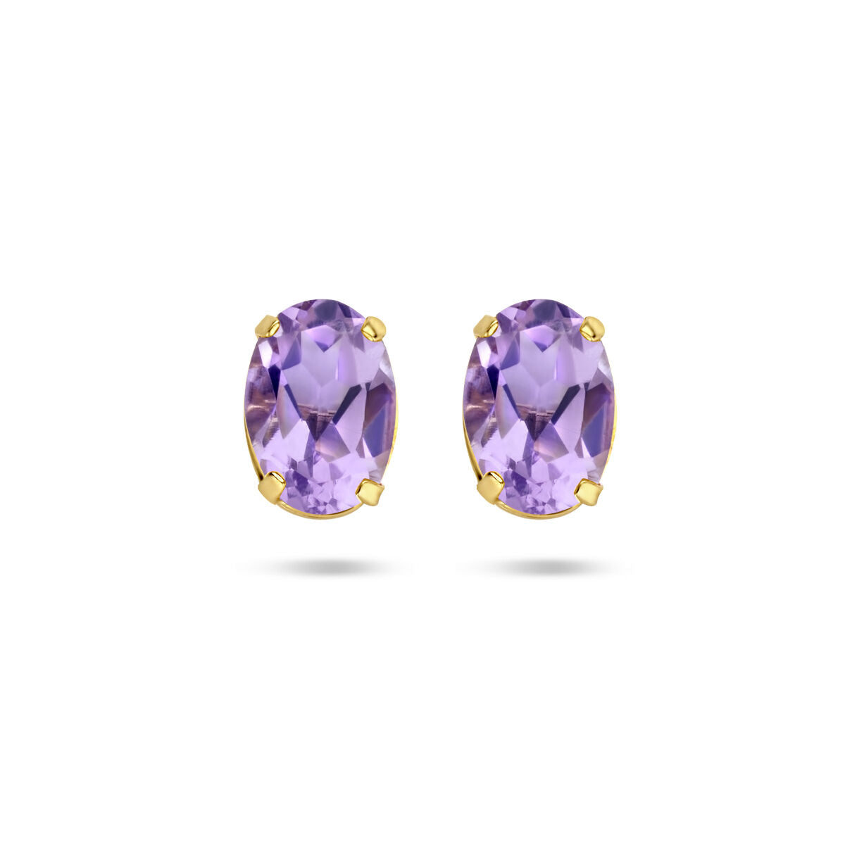 Ohrstecker Amethyst 14K Gelbgold