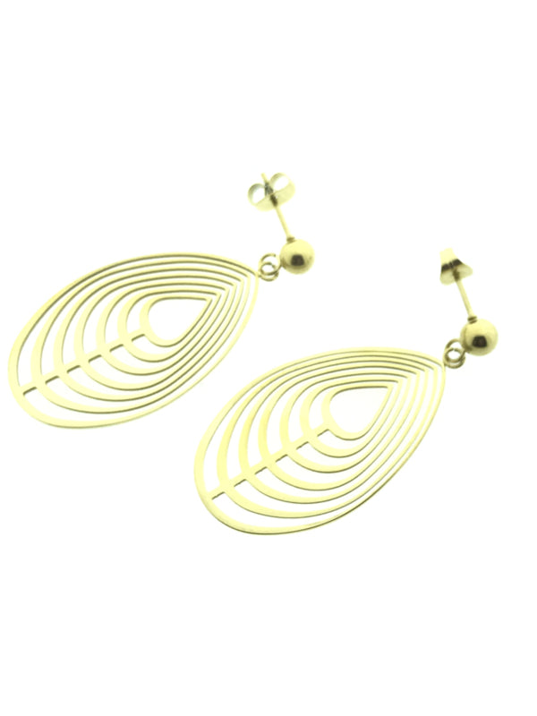 Edelstalen oorhangers druppel