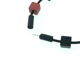 armband met vierkante blokjes op rubber