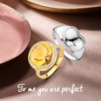 Ring Herz Silber rhodiniert