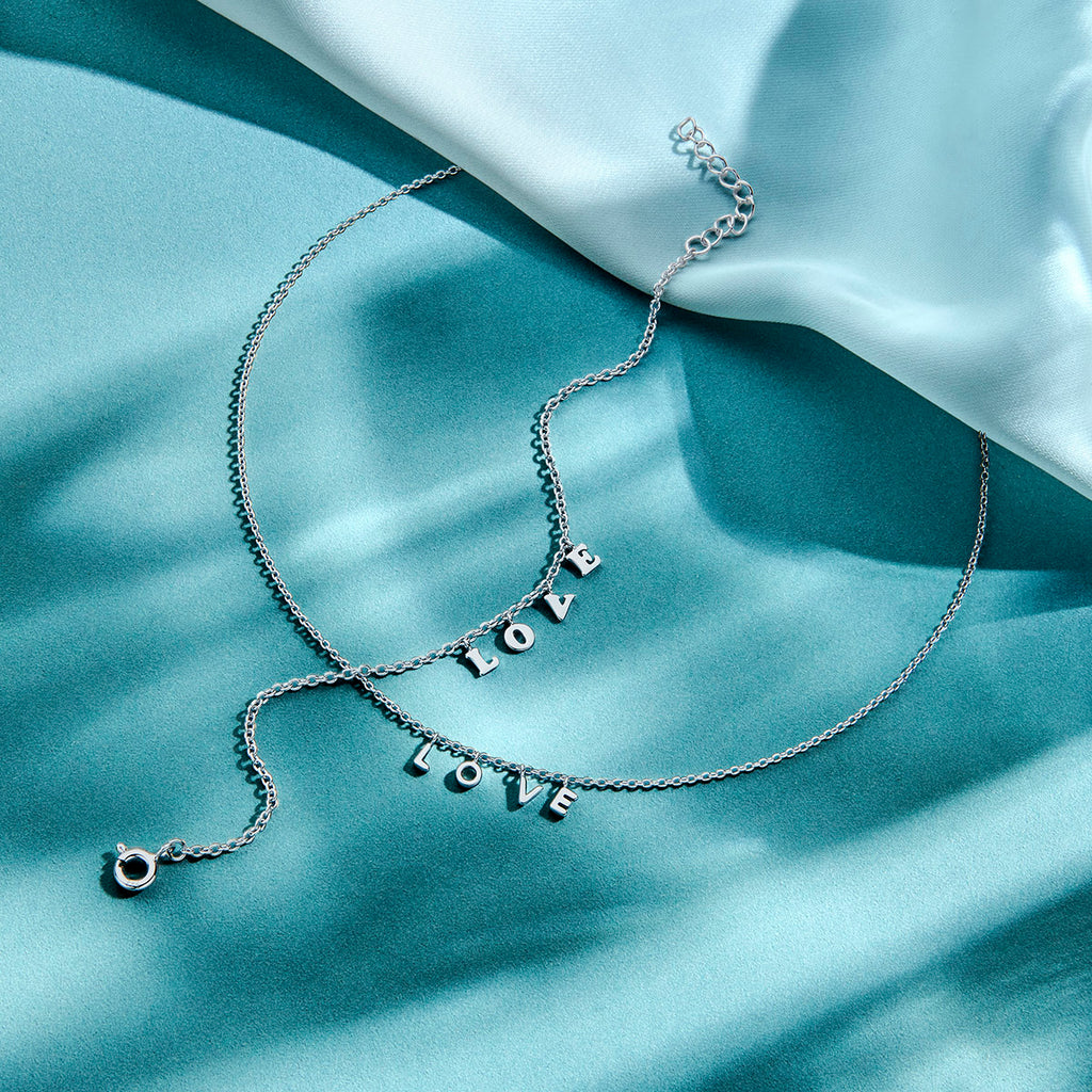 Armband Liebe 16 + 3 cm Silber rhodiniert