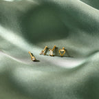 Nasenstecker Zirkonia Kugel 14K Gelbgold