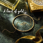 armband hart en infinity 16 + 3 cm 14K geelgoud