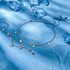 Halskette Herzen 36 + 4 cm Silber rhodiniert