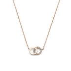 Halskette rund Zirkonia 40 - 42 - 44 cm 14K Roségold