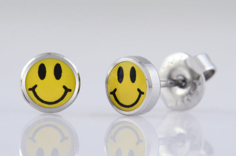Oorknop smily 6 mm