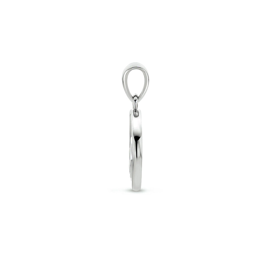 hanger hartjes zirkonia zilver gerhodineerd