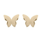 vergulde oorknopjes: vlinder