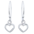 oorhangers: klein open hartje