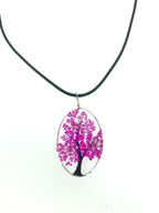 Hanger van kunsthars bloem lichtpaars