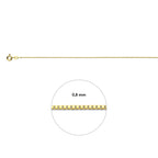 venetiaans 0,8 mm 14K geelgoud