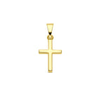 hanger kruis 15 mm 14K geelgoud