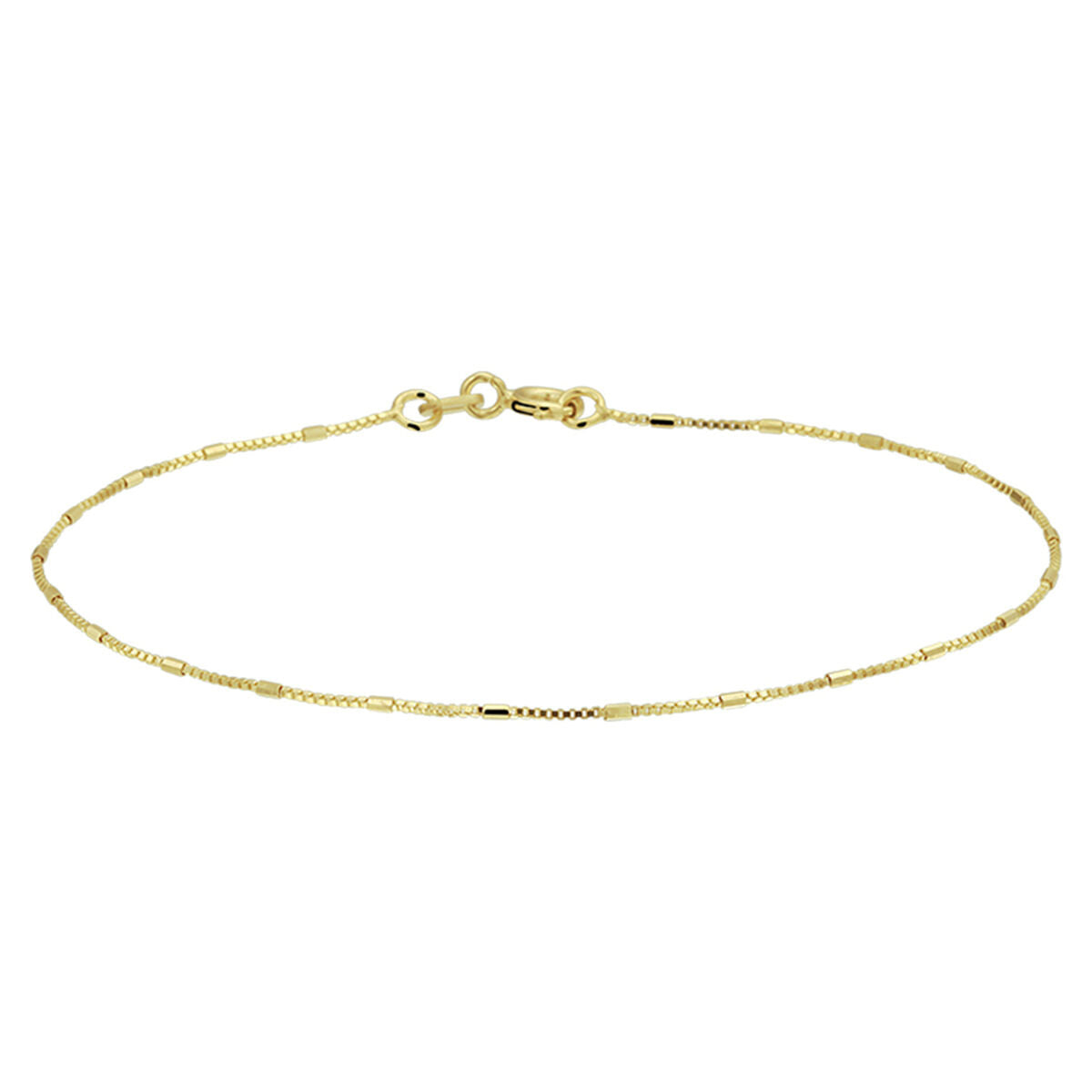 Armband venezianisch und Stabelemente 0,9 mm 16,5 - 17,5 - 18,5 cm 14K Gelbgold