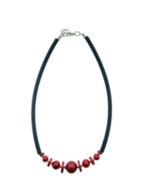 collier met bollen en schijfjes