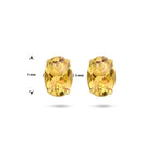 Ohrstecker Citrin 14K Gelbgold