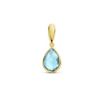 Ohrstecker Blautopas 14K Gelbgold