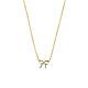 9k collier strik 41 - 43 - 45 cm 9K geel