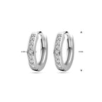 klapoorringen zirkonia zilver gerhodineerd