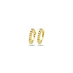 klapoorringen bolletjes 10 mm 14K geelgoud