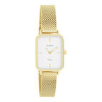 Horloge met metalen mesh band