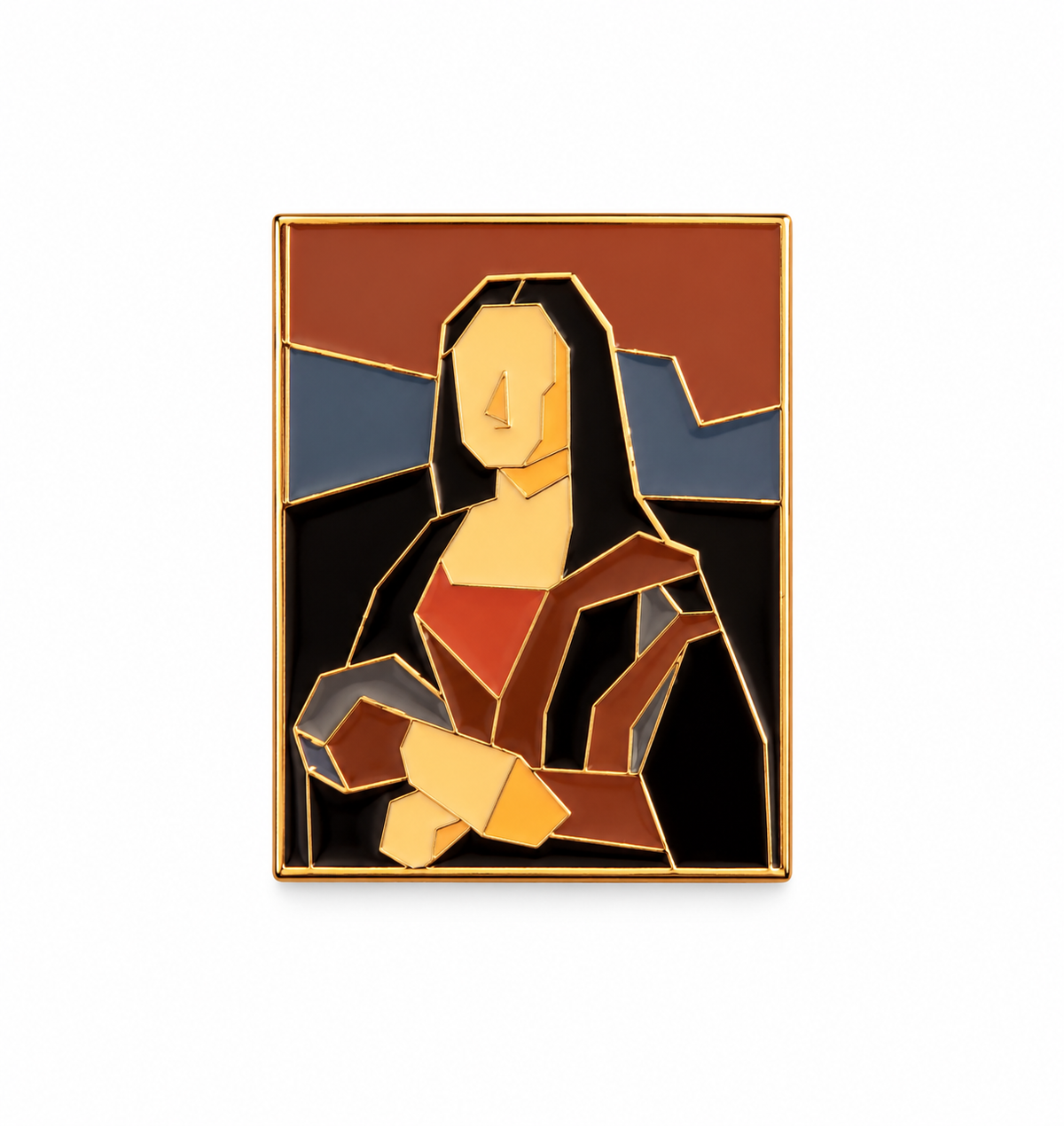Mona Lisa Kunst Broche