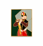Kunst Broche – Fluitspeler