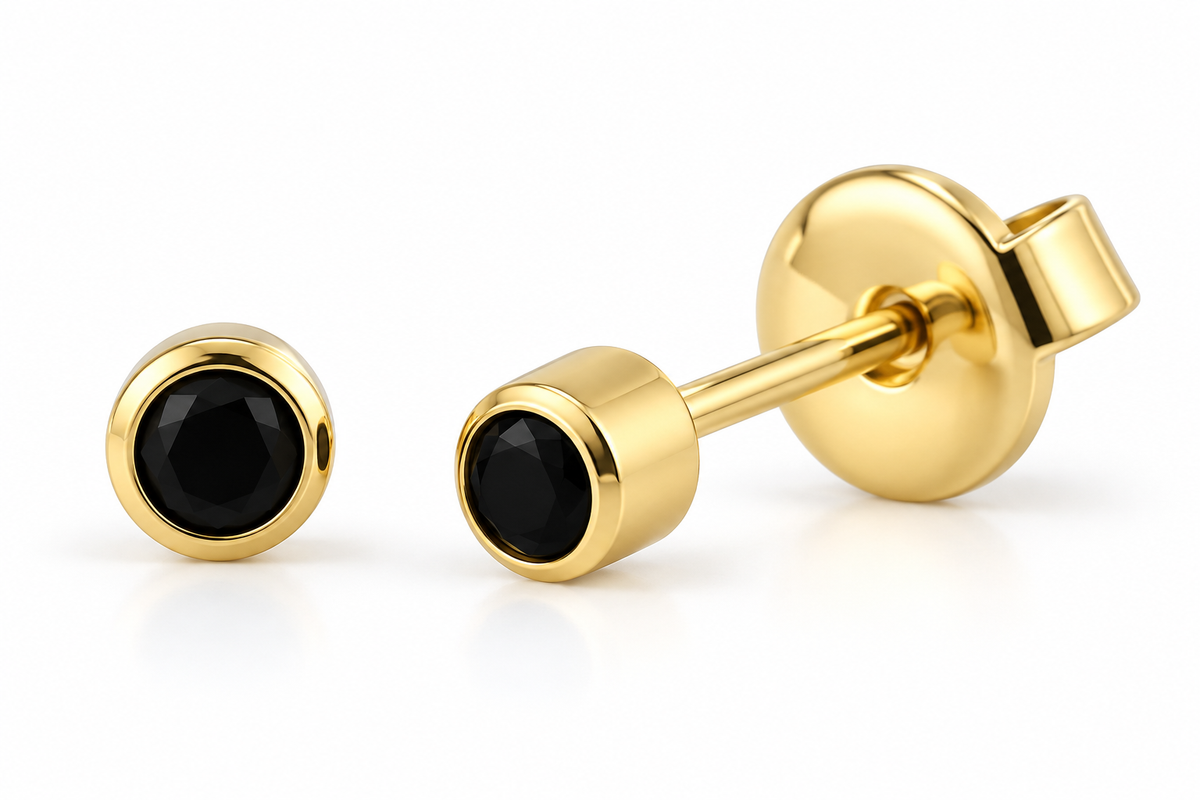 Titanium Ohrstecker mehrere Farben 3 mm