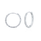 zilveren klapoorringen met versiering