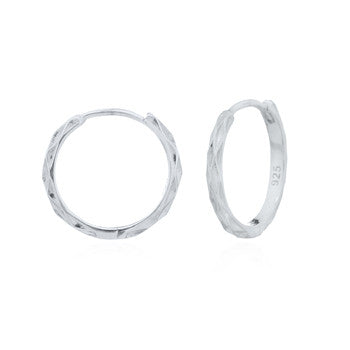 zilveren klapoorringen met versiering