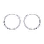 zilveren klapoorringen met versiering