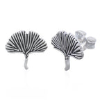 oorknopjes: ginkgo blaadjes