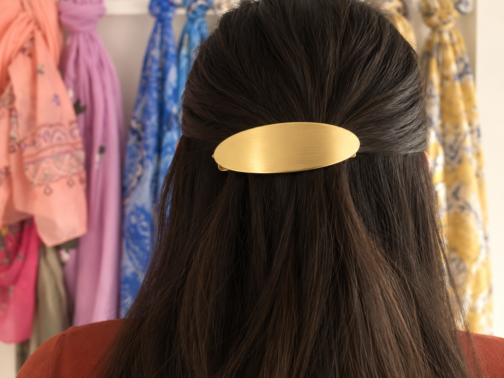 Haarspeld goudkleur gematteerd