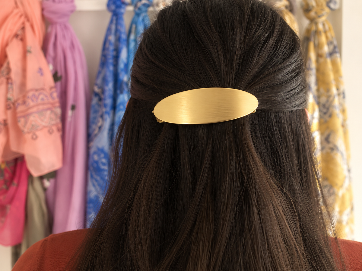 Haarspeld goudkleur gematteerd