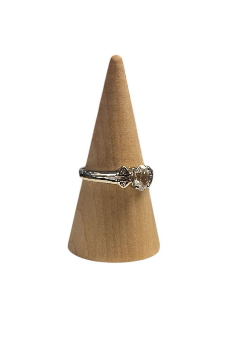 Handgemaakte zilveren spinel ring