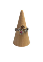 Handgemaakte zilveren ruby/spinel ring