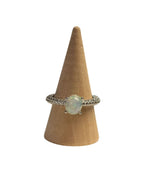 Handgemaakte zilveren opal ring